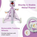 Kids Bike 12-18 Inch with Training Wheels - Purple by DirectDeals