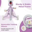 Kids Bike 12-18 Inch with Training Wheels - Purple by LJGDeals