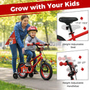 Kids Bike 12-18 Inch with Training Wheels & Christmas Music