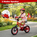Kids Bike 12-18 Inch with Training Wheels & Christmas Music