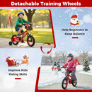 Kids Bike 12-18 Inch with Training Wheels & Christmas Music by DirectDeals