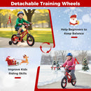 Kids Bike 12-18 Inch with Training Wheels & Christmas Music