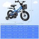 12 Inch Kids Bike Children Bicycle with Training Wheels for 3-4 Years Old by LJGDeals