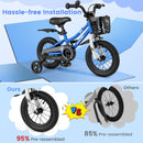 12 Inch Kids Bike Children Bicycle with Training Wheels for 3-4 Years Old
