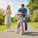 Kids Bike 12-18 Inch with Training Wheels - Pink