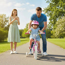 Kids Bike 12-18 Inch with Training Wheels - Pink by LJGDeals