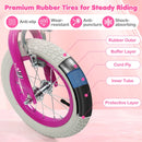 Kids Bike 12-18 Inch with Training Wheels - Pink