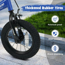 Kids Bike 14-Inch with Removable Training Wheels Navy by DirectDeals