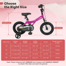 Kids Bike 14-Inch with Removable Training Wheels Pink