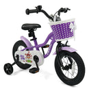 Kids Bike with Training Wheels 12-18 Inch - Purple by LJGDeals