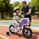 Kids Bike with Training Wheels 12-18 Inch - Purple by LJGDeals