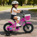 Kids Bike with Training Wheels 12-18 Inch - Magic Rose by LJGDeals