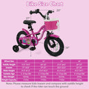 Kids Bike with Training Wheels 12-18 Inch - Magic Rose