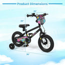 18-Inch Kids Bike with Training Wheels for Ages 4-8 by LJGDeals