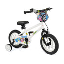 Kids Bike with Training Wheels 12-18 Inch White