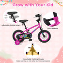 Kids Bike with Training Wheels 12-18 Inch Pink