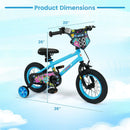 Kids Bike 16 Inch with Training Wheels Ages 4-7 by LJGDeals