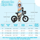 14 Inch Kids Bike with Basket and Training Wheels for Children Aged 4-5 Years Old by LJGDeals