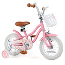 14 Inch Kids Bike with Training Wheels and Basket for Boys Girls 3-5 Years Old-14 inches by LJGDeals