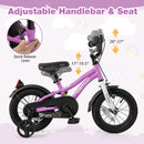Kids Bike 12-Inch Children Training Bicycle with 2 Brake for 3-4 Years Old