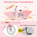 14 Inch Kids Bike with Training Wheels and Basket for Boys Girls 3-5 Years Old-14 inches by LJGDeals