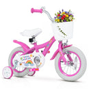 Girls Bike 12-18 Inch with Training Wheels and Basket by LJGDeals