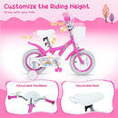 Girls Bike 12-18 Inch with Training Wheels and Basket by LJGDeals