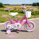Girls Bike 12-18 Inch with Training Wheels and Basket