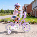 12-Inch Girls Bike with Training Wheels for Ages 3-4 by LJGDeals