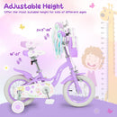 12-Inch Girls Bike with Training Wheels for Ages 3-4