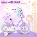 12-Inch Girls Bike with Training Wheels for Ages 3-4 by LJGDeals