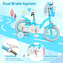 Girls Bike 12-18 Inch with Training Wheels and Front Bag