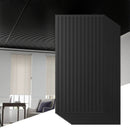 12-Pack PVC Slat Wall Panels for Interior Wall Decoration for Living Room and TV Background by LJGDeals