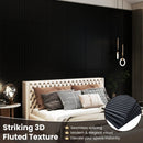 12-Pack PVC Slat Wall Panels for Interior Wall Decoration for Living Room and TV Background by LJGDeals