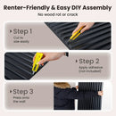 12-Pack PVC Slat Wall Panels for Interior Wall Decoration for Living Room and TV Background by LJGDeals