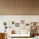 12-Pack PVC Slat Wall Panels for Interior Wall Decoration for Living Room and TV Background by DirectDeals