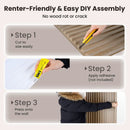 12-Pack PVC Slat Wall Panels for Interior Wall Decoration for Living Room and TV Background by DirectDeals