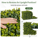 12 Pieces 20 Inch x 20 Inch Artificial Hedge Eucalyptus Panels