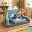 12 Pieces Snow Mountain Theme Toddler Foam Building Fort by LJGDeals