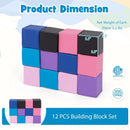 12 Pieces Soft Foam Building Blocks Climbing Foam Cubes Set for Kids by LJGDeals