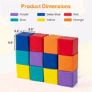 12 Pieces Soft Foam Building Blocks Climbing Foam Cubes Set for Kids by LJGDeals