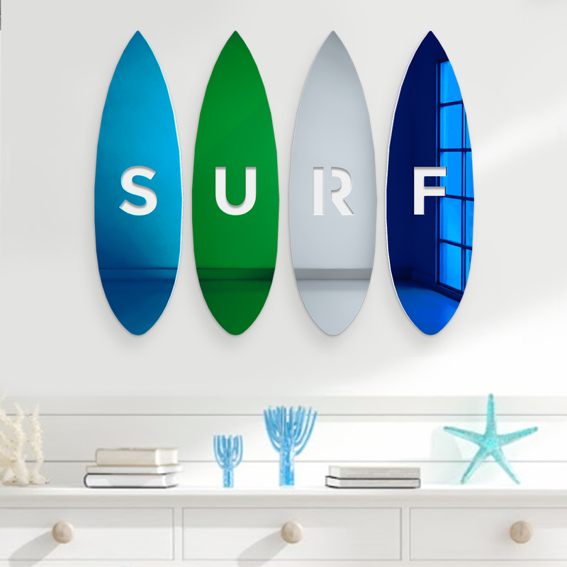 Surfboard 4-Piece Set