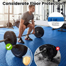 Puzzle Exercise Floor Mats 1/2 Inch Thick - 12 Tiles by LJGDeals