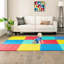12 Pieces Puzzle Interlocking Flooring Mat with Anti-slip and Waterproof Surface by LJGDeals
