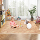 12 Tiles Wood Grain Foam Floor Mats with Borders by LJGDeals