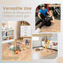 12 Tiles Wood Grain Foam Floor Mats with Borders by LJGDeals