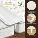9 Inch Wide Bed Bridge Twin to King Converter Kit with Strap by LJGDeals