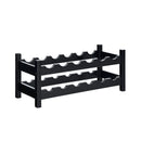 2-Tier 12 Bottles Bamboo Storage Shelf Wine Rack by LJGDeals