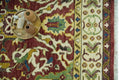 Maroon and Green Hand Knotted Traditional Large Design 8x10 wool area rug by The Rug Decor