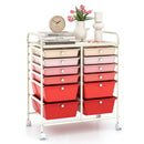 12 Storage Drawer Organizer Bins Rolling Cart by LJGDeals